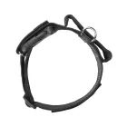 IDC Color&Gray 40 mm széles nyakörv fogóval, biztonsági zárral és cserélhető felirattal, fekete