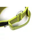 IDC Color&Gray 40 mm széles nyakörv fogóval és cserélhető felirattal, UV sárga