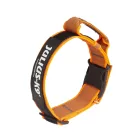 IDC Color&Gray 40 mm széles nyakörv fogóval, biztonsági zárral és cserélhető felirattal, UV narancs