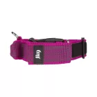 IDC Color&Gray 40 mm széles nyakörv fogóval, biztonsági zárral és cserélhető felirattal, pink