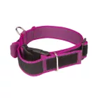 IDC Color&Gray 40 mm széles nyakörv fogóval, biztonsági zárral és cserélhető felirattal, pink
