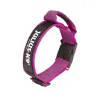 IDC Color&Gray 40 mm széles nyakörv fogóval, biztonsági zárral és cserélhető felirattal, pink