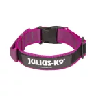 IDC Color&Gray 40 mm széles nyakörv fogóval, biztonsági zárral és cserélhető felirattal, pink
