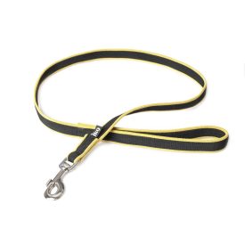 JULIUS-K9® Premium Jogging póráz fekete/sárga- 1,3 m 