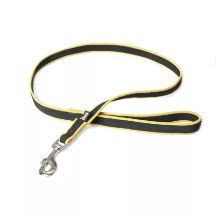 JULIUS-K9® Premium Jogging póráz fekete/sárga- 1,3 m 