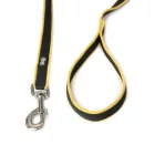 JULIUS-K9® Premium Jogging póráz fekete/sárga- 1,3 m 