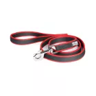 JULIUS-K9® Premium Jogging póráz fekete/piros - 1,3 m 