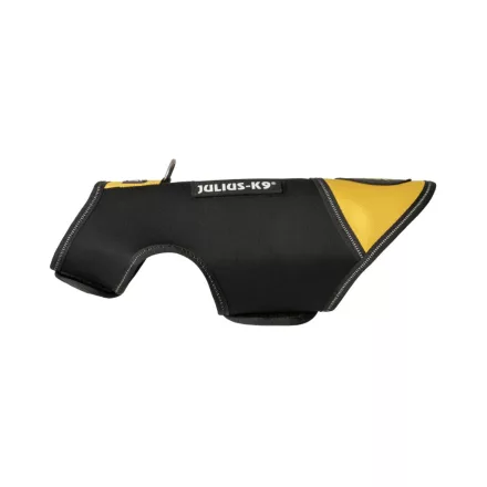 Neoprén IDC® kutyaruha - fekete, sárga - 2XS, Baby 2 