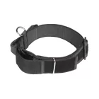 IDC Color&Gray 50 mm széles nyakörv fogóval, biztonsági zárral és cserélhető felirattal, fekete