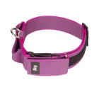 IDC Color&Gray 50 mm széles nyakörv fogóval, biztonsági zárral és cserélhető felirattal, pink