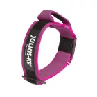IDC Color&Gray 50 mm széles nyakörv fogóval, biztonsági zárral és cserélhető felirattal, pink