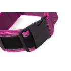 IDC Color&Gray 50 mm széles nyakörv fogóval és cserélhető felirattal, UV pink
