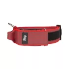 IDC Color&Gray 50 mm széles nyakörv fogóval, biztonsági zárral és cserélhető felirattal, piros