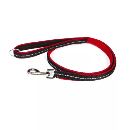 POWAIR Póráz - Piros - 1,2 m fogóval - nagy karabiner 