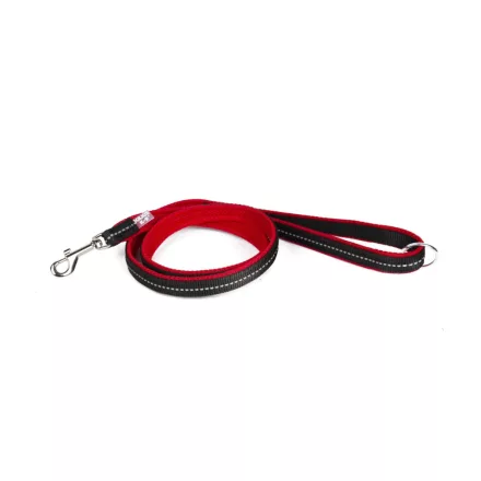 POWAIR Póráz - Piros - 1,2 m fogóval - kis karabiner