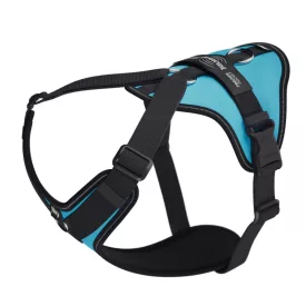   JK9 Longwalk Light kutyahám okoseszköz-tartó hámfelirattal, aquamarine, méret: 2XL 