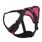 JK9 Longwalk Light kutyahám okoseszköz-tartó hámfelirattal, sötét pink, méret: 2XL 