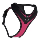 JK9 Longwalk Light kutyahám okoseszköz-tartó hámfelirattal, sötét pink, méret: 2XL 