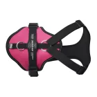 JK9 Longwalk Light kutyahám okoseszköz-tartó hámfelirattal, sötét pink, méret: 2XL 