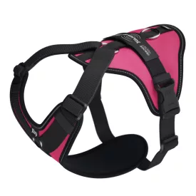   JK9 Longwalk Light kutyahám okoseszköz-tartó hámfelirattal, sötét pink, méret: L