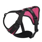 JK9 Longwalk Light kutyahám okoseszköz-tartó hámfelirattal, sötét pink, méret: XL