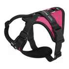 JK9 Longwalk Light kutyahám okoseszköz-tartó hámfelirattal, sötét pink, méret: XS