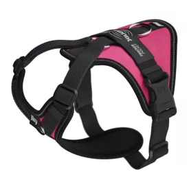   JK9 Longwalk Light kutyahám okoseszköz-tartó hámfelirattal, sötét pink, méret: XS